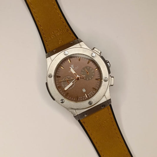 Hublot Brown&Silver Leather