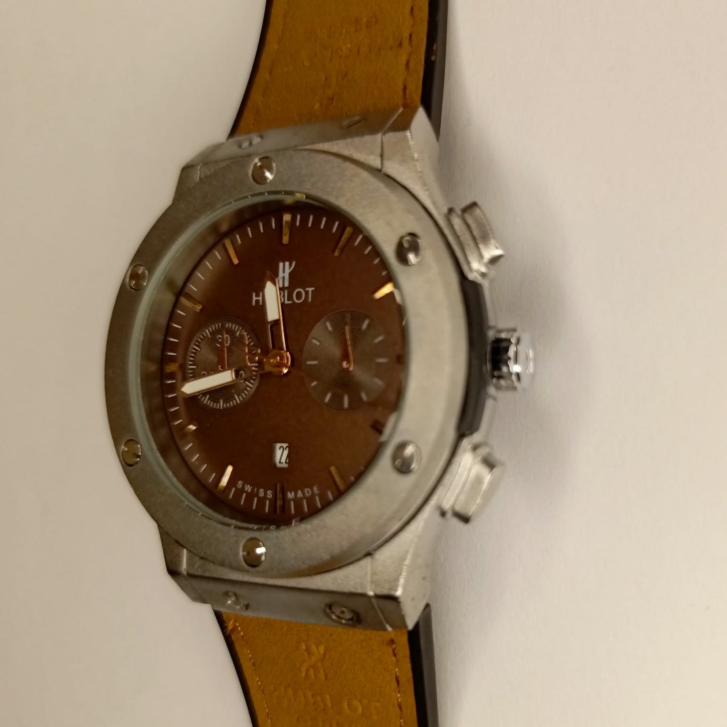 Hublot Brown&Silver Leather