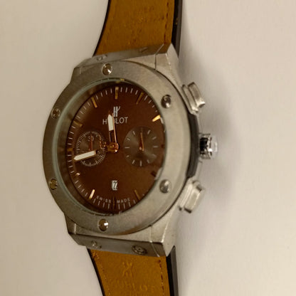 Hublot Brown&Silver Leather