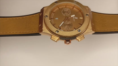 Hublot Brown&Gold Leather