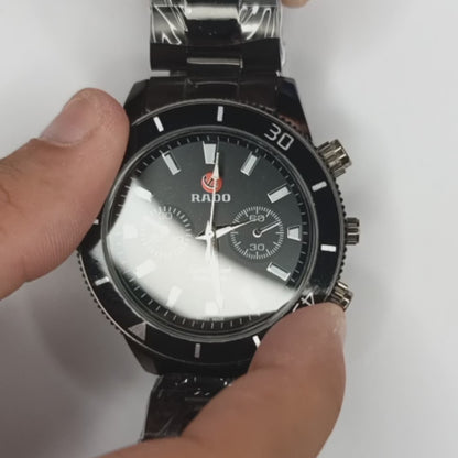Rado Watch Black Rotate Dial